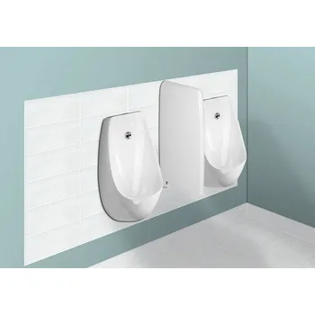 WC sada Urinál Domino Sensor, automatické splachování Domino Bílá/s infračerveným sensorem 24 V, Sanela H8411010004871