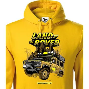 Pánská mikina Pánská mikina Land Rover Camel, Barva Žlutá, Velikost L, Canvas Pánská mikina Bezvatriko.cz 1845