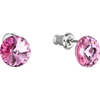 Náušnice Náušnice Rivoli se Swarovski Elements Rose 8 mm