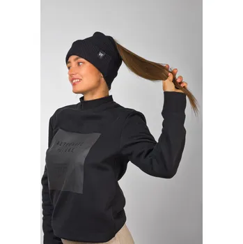 Čepice VFstyle Pletená čepice na culík Elegant černá