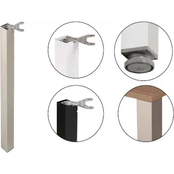 StrongLegs stolová noha TA001 710R/80x80mm černá matná (StrongLegs stolová noha TA001 710R/80x80mm černá matná)