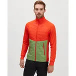 Pánská zateplená mikina Silvini Grado oranžová/zelená 3XL