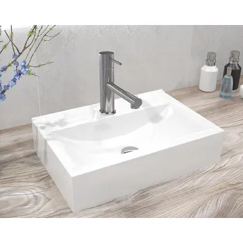 Umyvadlo BESTECO Keramické Umyvadlo Popular 520 (Bílá), Nábytkové / Závěsné, 52 x 42 x 15 cm