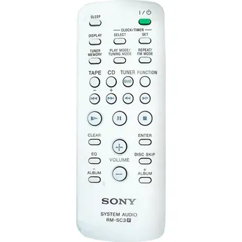 Dálkový ovladač SONY RM-SC3, RM-SC30, RM-SC31, RM-SC50 - dálkový ovladač duplikát