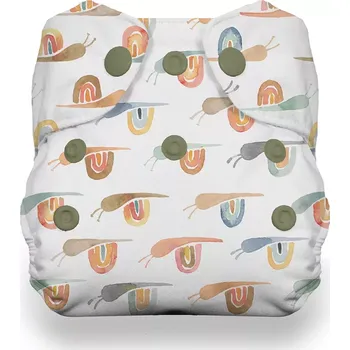 látková plena Thirsties Newborn AIO na PAT - Rainbow snail