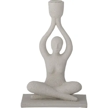 Svícen Bloomingville, Svícen na klasickou svíčku Lucie bílý - Formadore