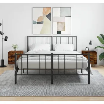 Ložnice vidaXL Noční stolky 2 ks 40 x 35 x 47,5 cm kompozitní dřevo [827293] Barva: kouřový dub