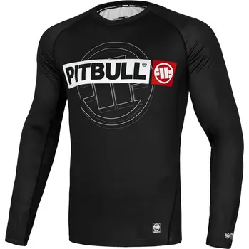 PitBull West Coast - pánský LS rashguard HILLTOP SPORTS černý 2XL