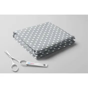 Fleece antipilling, Puntík střední Barva: Šedá