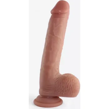 Dildo Realistický připínací penis do postroje S-Hande Giles s přísavkou