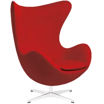 Sedací souprava RELAX křeslo otočné, kříž ALU, látka červená