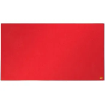 Kancelářský nábytek Širokoúhlá textilní nástěnka "Impression Pro", červená, 40 "/ 89 x 50 cm, hliníkový rám, NOBO 191542