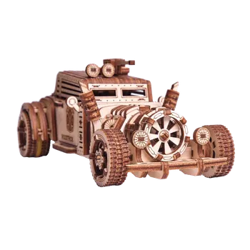 Puzzle Wood Trick "Apokalyptické auto" - 3D dřevěné mechanické puzzle ("Apocalyptic Car" - dřevěné 3D puzzle a dřevěné skládačky)