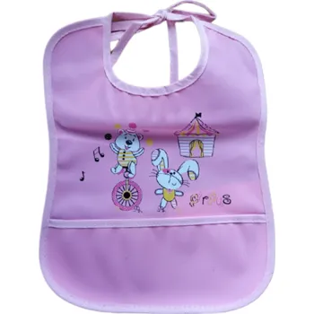 Bryndák Dětský bryndák s kapsou Růžová