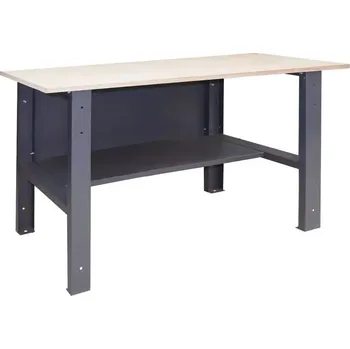 Dílenský stůl SDU 1 200/70 stůl s odkládací policí, deska spárovka s. 40 mm