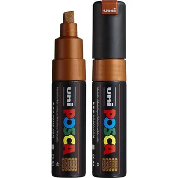 Rám na obraz Posca Univerzální akrylátový popisovač se širokým, seříznutým hrotem 8 mm Bronzová PC-8K