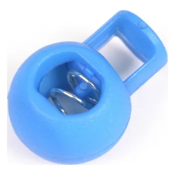 Plastová brzdička kulatá 9 mm pařížská modrá - balení 10 ks