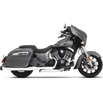 Výfuk pro motocykl Koncovky výfuku RINEHART RACING MUFFLER DBX 40 4" pro motocykly INDIAN od roku 2014 a výše VIZ POPIS - stříbrná barva / černé zakončení