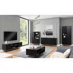 Obývací sestava Nubia - černá / zlatobéžová