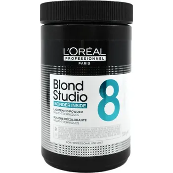 Barva na vlasy LOREAL Professionnel Blond Studio 8 Bonder Inside 500g - melírovací prášek 8 tónů