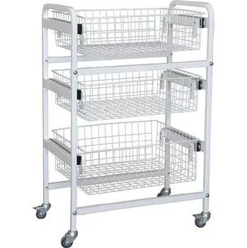 OV - 30 vozík 3-výsuvnými koši, celobílý