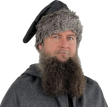 Karnevalový kostým imago Vlněná čepice s kožešinou - špičatá, velikost L