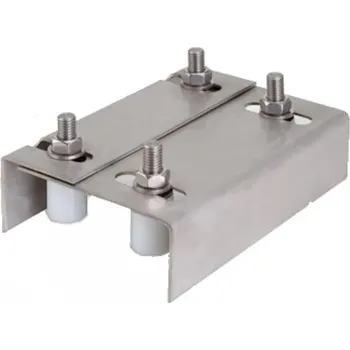 Pohon brány Nerezové horní vedení brány se 4 vodícími kladkami 30x40 mm