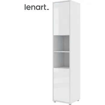 Šatní skříň Casarredo Policová skříň 2D REBECCA bílá lesk/bílá mat