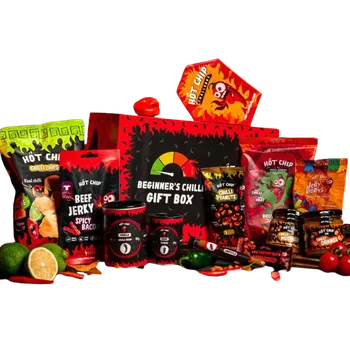 Dárkový potravinový koš HOT-CHIP Začátečnický chilli balíček