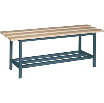 Zahradní lavice SLD-R 100 lavice šatní s roštem, dřevo/ konstrukce antracit RAL 7016