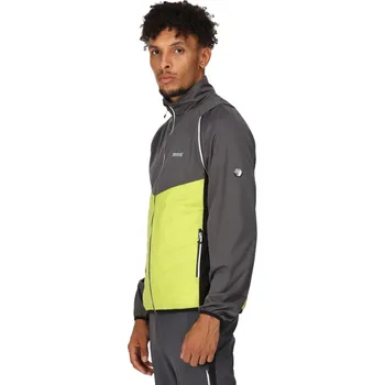 Pánská větrovka Pánská hybridní bunda 2V1 Regatta STEREN šedá/limetková L