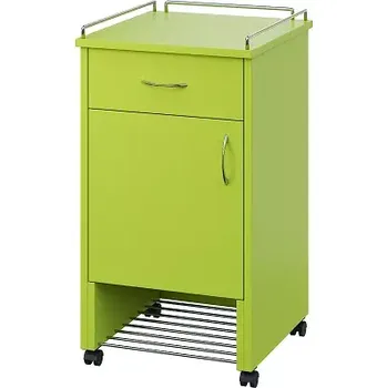 Noční stolek NSL - 12 KO stolek noční k lůžku, levostranný, jarní zeleň