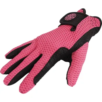 Jezdecké rukavice Jezdecké rukavice "AIR TREND" KenTaur Barva: růžová, Velikost: XS