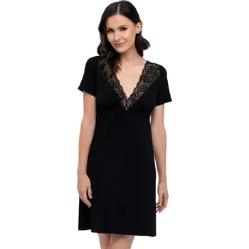 Dámská noční košile Dámská noční košile Simone BABELLA Barva: černá, Velikost: XL