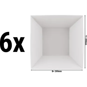 Nádobí G.Gastro (6 Kusů) MAYA - Dezertní / Salátová mísa - 20 x 20 cm