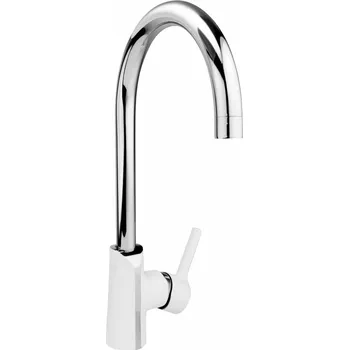 KFA - ANGELIT dřezová baterie, bílá-chrom 6713-915-40