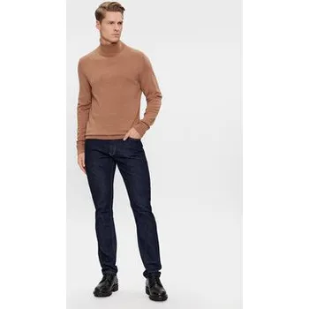 Pánský svetr Calvin Klein Rolák Superior K10K110420 Hnědá Slim Fit XL