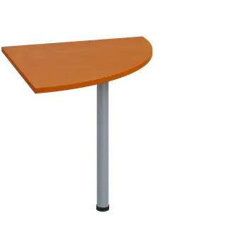 Stolová podnož LS 28 - 8 deska spojovací, kovová podnož stříbrná, síla desky 25 mm, široká 800 mm, třešeň šumavská
