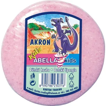 Abella Akron Kids koupelová houba 10 x 9,5 x 4,5 cm různé barvy 1 kus