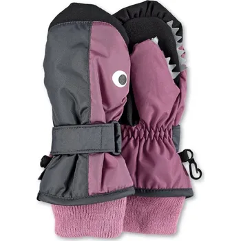 Rukavice Dětské voděodolné palcové rukavice růžové žralok Sterntaler Velikost: 1 (12 - 18 měsíců)