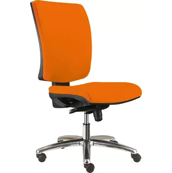 BOLZANO CR ASYN židle kancelářská, koženka AN 030 - koženka oranžová