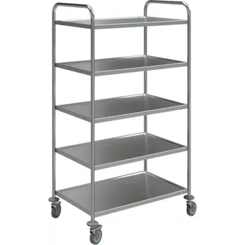 MOBILE 50 vozík 5-policový, nerez