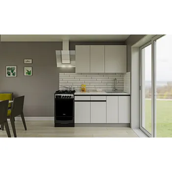 Kuchyňská linka Cassaredo Alfonzo 140/140/154 cm Nymphaea Alba/šedá