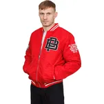 PitBull West Coast - pánská zimní bunda SILVERING červená L