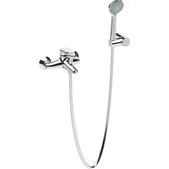 Vanová nástěnná baterie se sprchovým setem: ruční sprcha, sprchová hadice, držák ruční sprchy, chrom Deep by Jika Chrom H3211U70041311