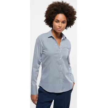 Dámská halenka Dámská saténová košile Eterna s dlouhým rukávem proužek 6419_19D279 velikost: 40, délka rukávu: dlouhý rukáv proužek