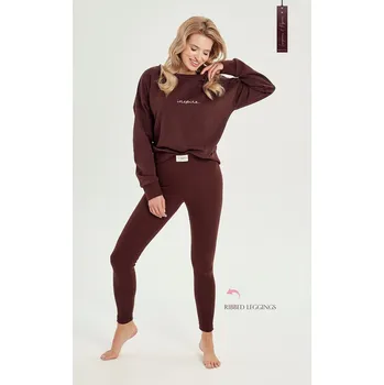 Dámská mikina Taro Selena 3024 Domácí mikina S-XL Z24 Hnědá XL
