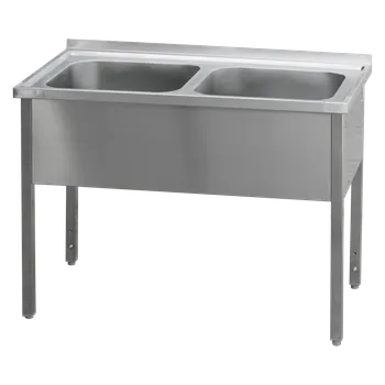 Sporák Stůl mycí 210x70x90 - 2x dřez 95x51x38 | REDFOX - MSD 7021