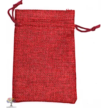 Dárková taška Magieprirody.cz Dárková taška - Jutový pytlík bordó 10x14 cm - 10