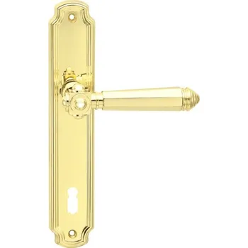 Dveřní kování Dveřní kování ke dveřím ATLANTIS mosaz leštěná COBRA